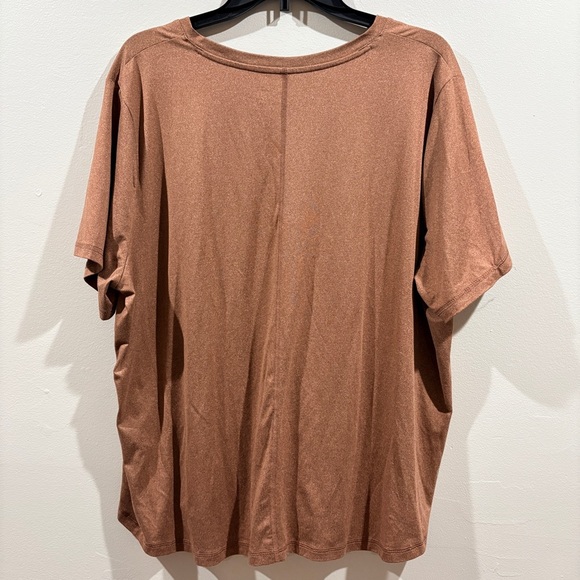 V-Neck Relaxed Fit Tee Fall Casual Size 3X Boho Elevated Basic - Picture 2 of 5